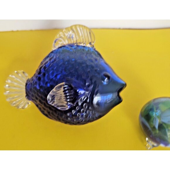 Murano Hand Blown Angel Fish & Glass Ball Hanging Ornaments - Picture 2 of 12